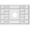 Ekena Millwork Beaux Architectural Grade PVC Ceiling Medallion, 18"W x 12"H x 3"ID x 6 1/4"C x 1"P, One-Piece CMP18X12BX-03000 - alternate 1